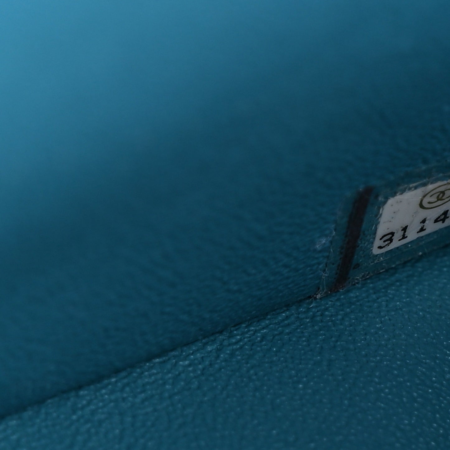 Lambskin Quilted Mini Rectangular Flap Green Blue