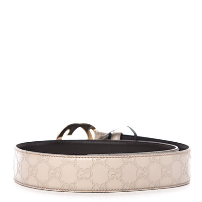 Gucci Guccissima Interlocking G 40mm Belt 85 34 Off White 3 of 6