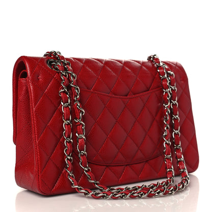 Chanel Caviar Quilted Medium Double Flap Red 3 of 10