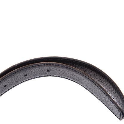 Hermes Togo Courchevel 32mm H Belt 80 Black Gold 10 of 11
