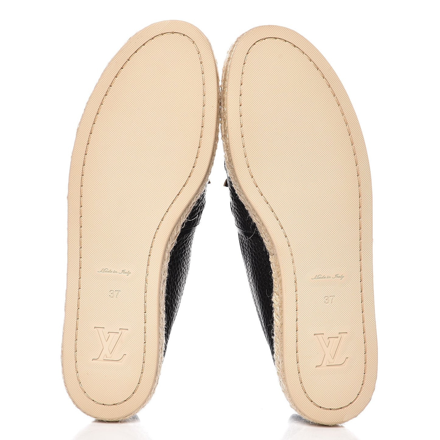 Calfskin Tropical Bloom Espadrille Flat 37 Black