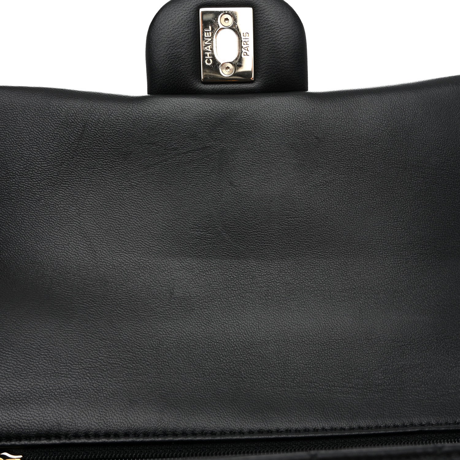 Chanel Lambskin Quilted Mini Top Handle Rectangular Flap Black 10 of 10