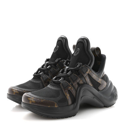 Louis Vuitton Calfskin Patent Monogram LV Archlight Sneakers 39 Black 4 of 10