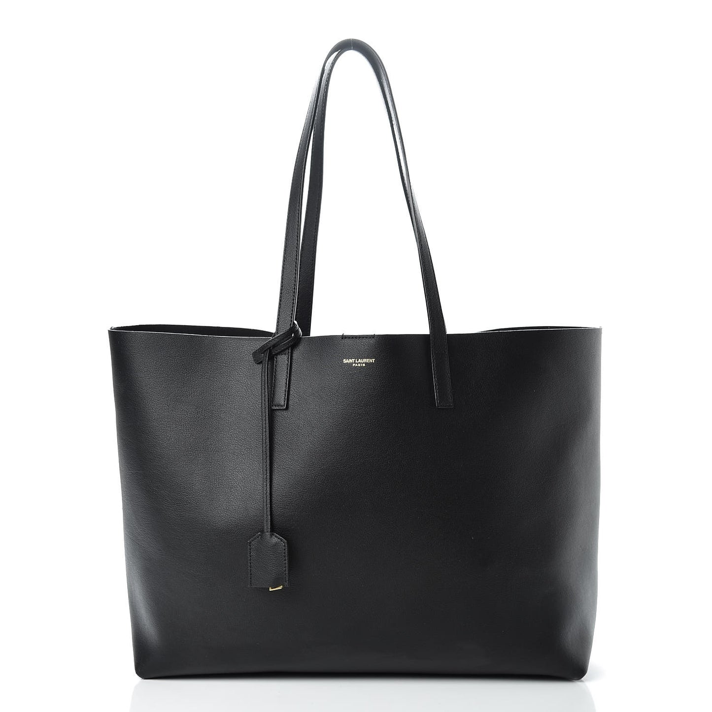Calfskin Large Shopping Tote Black