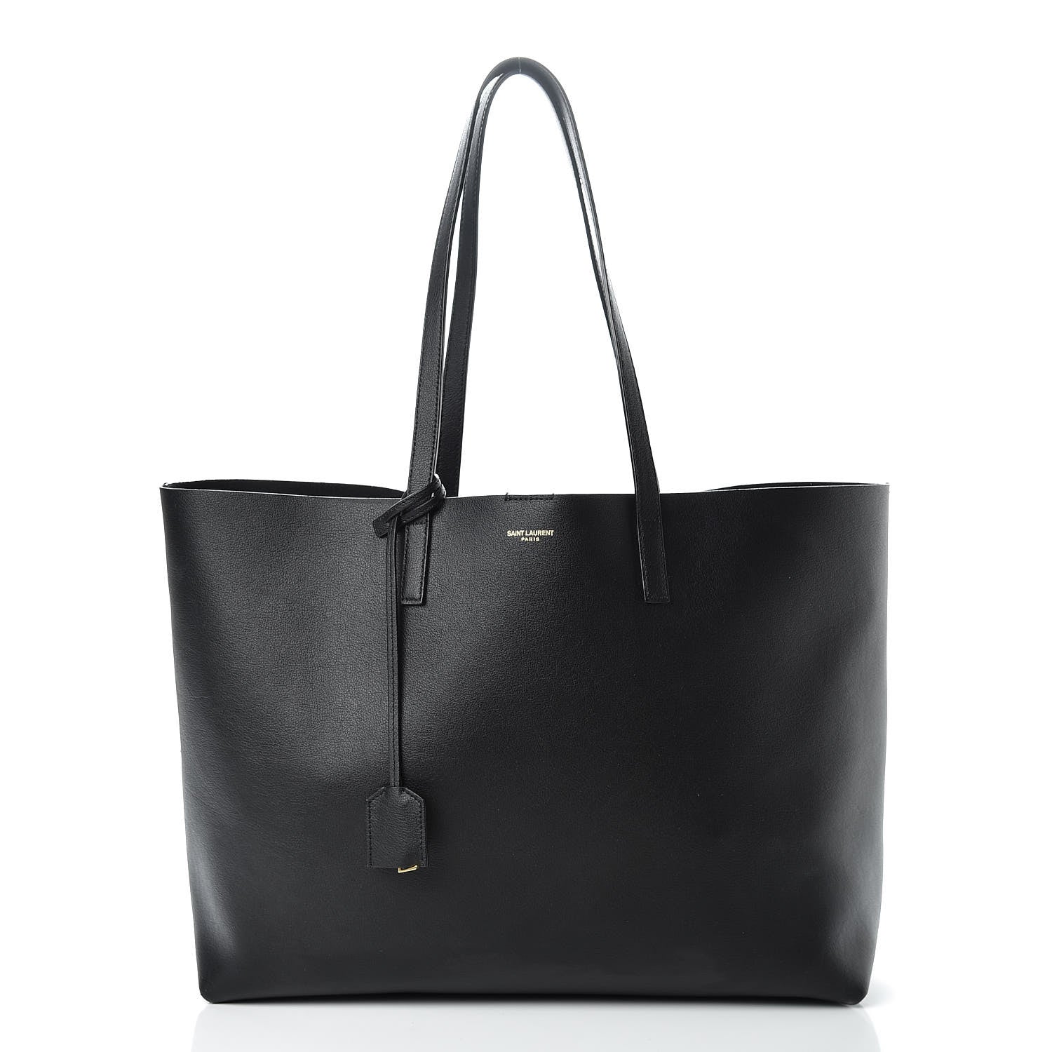 Saint Laurent Calfskin Large Shopping Tote Black 3 of 12