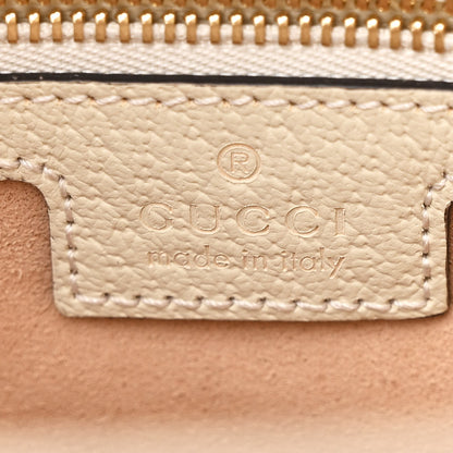 Gucci GG Supreme Monogram Textured Dollar Calfskin Web Medium Ophidia Shopping Tote Beige Ebony Mystic White 6 of 12