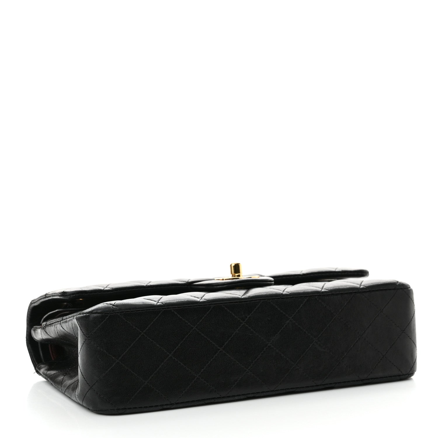 Chanel Lambskin Quilted Medium Double Flap Black 4 of 19