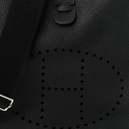 Hermes Taurillon Clemence Evelyne III GM Black 8 of 10