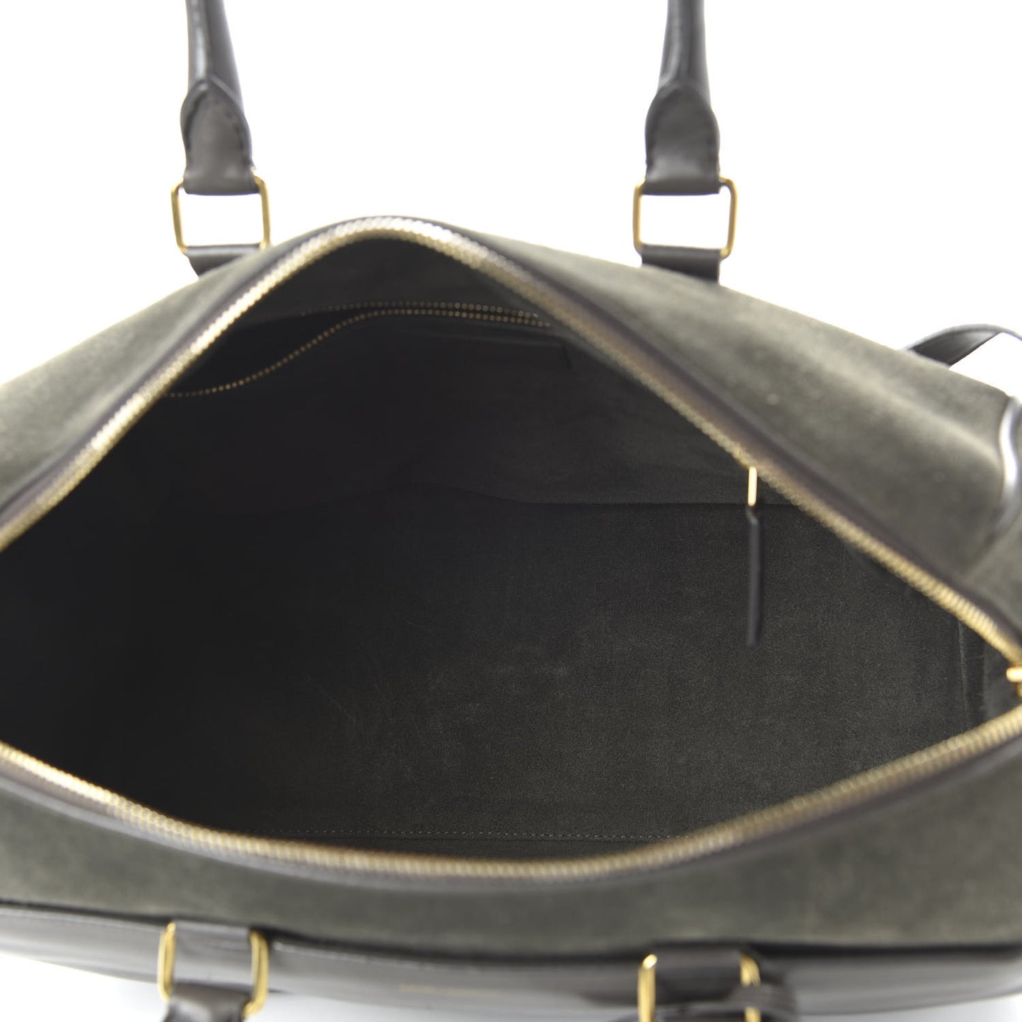 Calfskin Suede Classic Duffle 6 Khaki