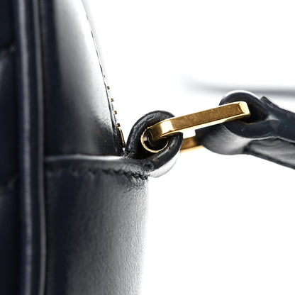 Saint Laurent Calfskin Matelasse Monogram Lou Camera Bag Navy 11 of 12