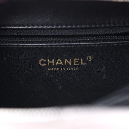 Chanel Caviar Quilted Medium CC Filigree Vanity Case Beige Black 8 of 10