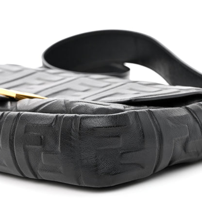 Fendi Nappa FF 1974 Embossed Baguette Black 9 of 9