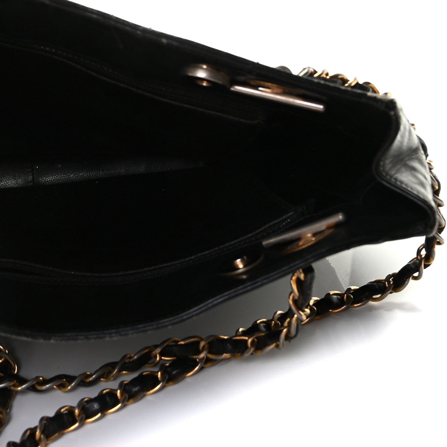 Chanel Lambskin Quilted Shoulder Bag Black 10 of 16