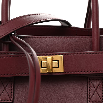 Balenciaga Smooth Calfskin Small Bel Air Carry All Bag Dark Burgundy 7 of 9
