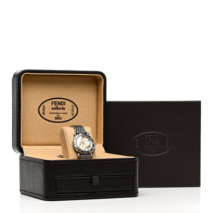 Fendi Stainless Steel Mother of Pearl 37mm 8100M Selleria Quartz Watch 5 of 5