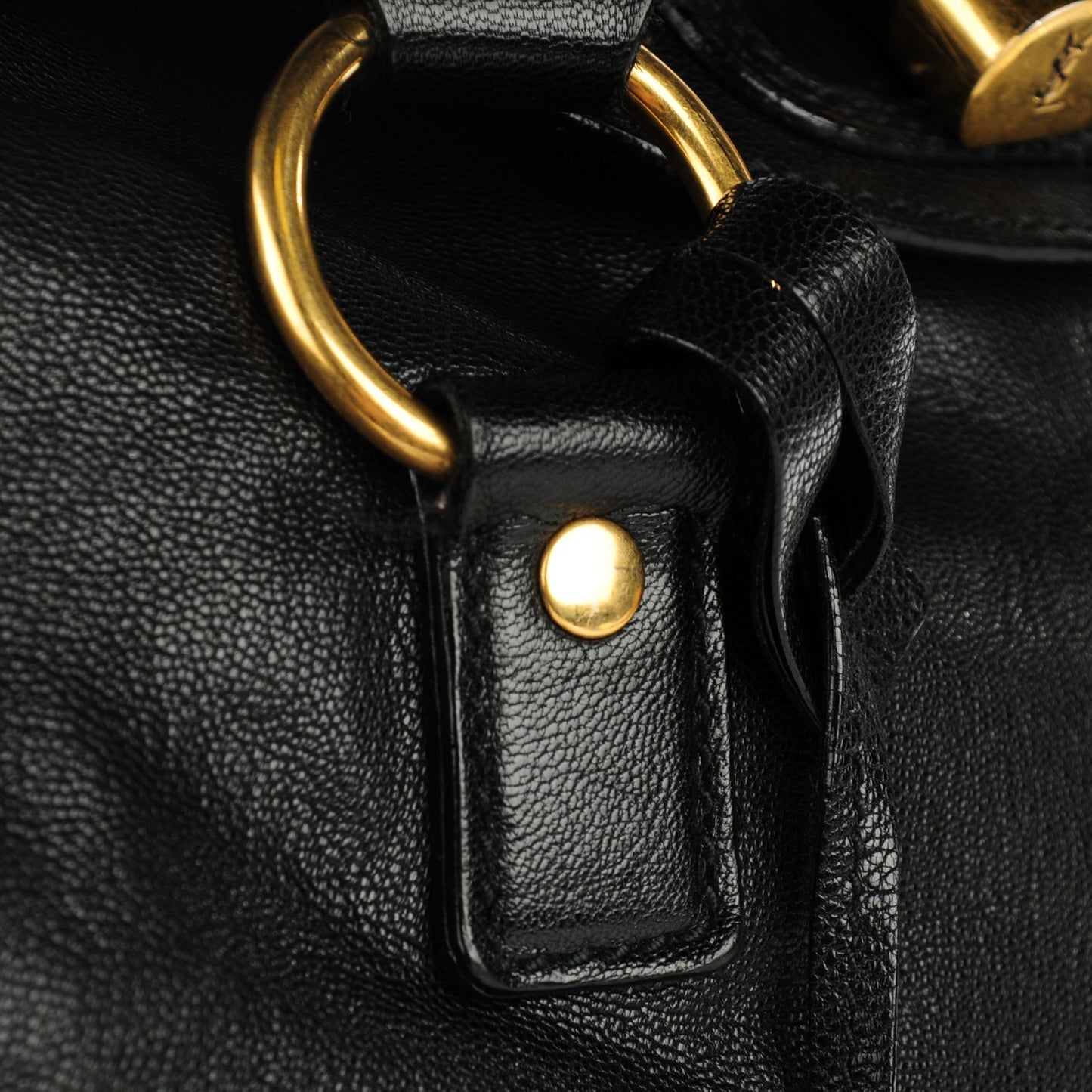 Leather Muse Messenger Bag Black