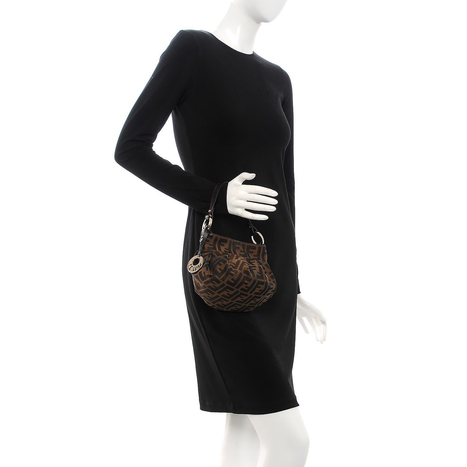 Fendi Zucca Mini Chef Hobo Tobacco 2 of 7
