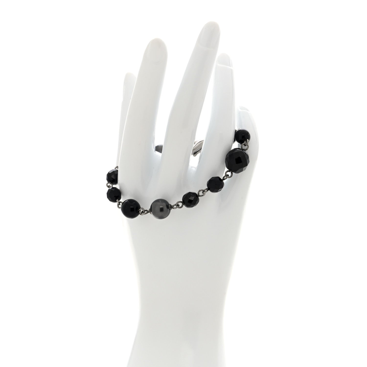 Chanel Bead Bracelet Ruthenium Black 2 of 4