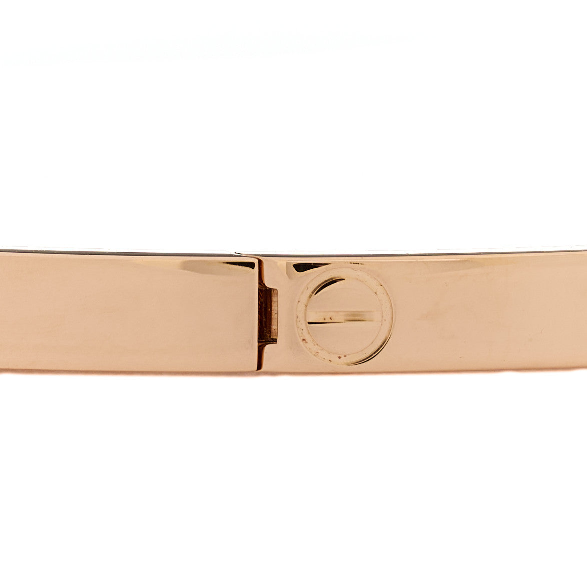 18K Pink Gold 6 Diamond Small LOVE Bracelet 17