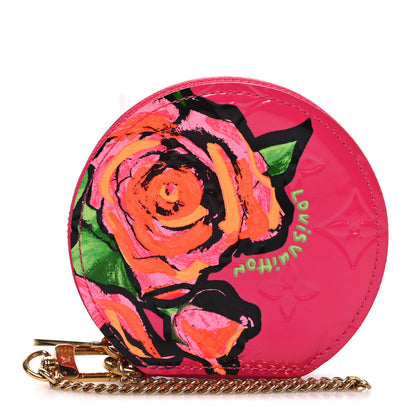 Louis Vuitton Vernis Roses Chapeau Coin Purse Rose Pop 1 of 6