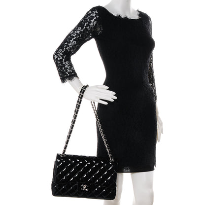 Chanel Patent Jumbo Double Flap Black 2 of 9