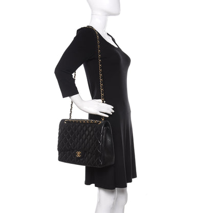 Chanel Lambskin Quilted Maxi Single Flap Black 2 of 14
