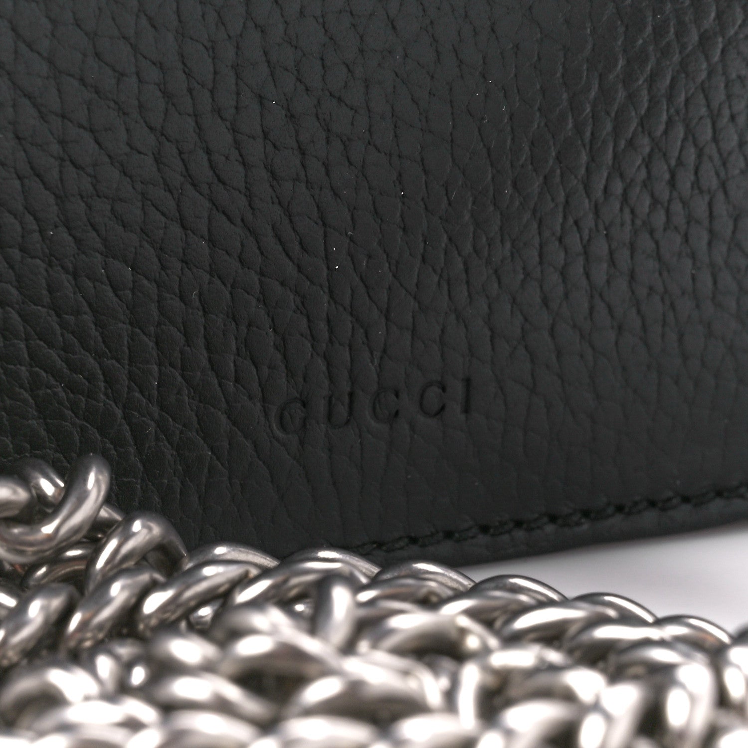 Gucci Calfskin Mini Dionysus Shoulder Bag Black 9 of 12