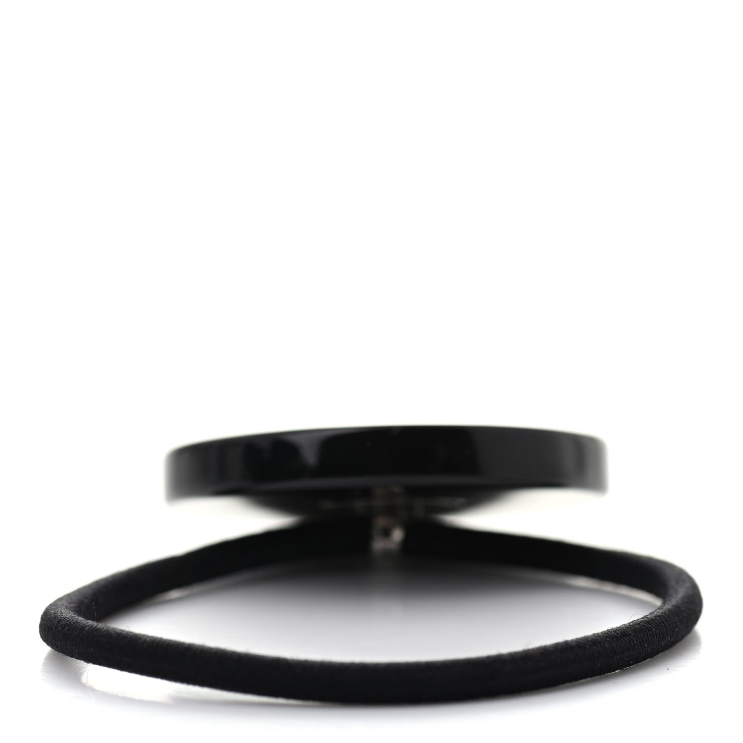 Chanel CC Hair Tie Black Multicolor 4 of 5