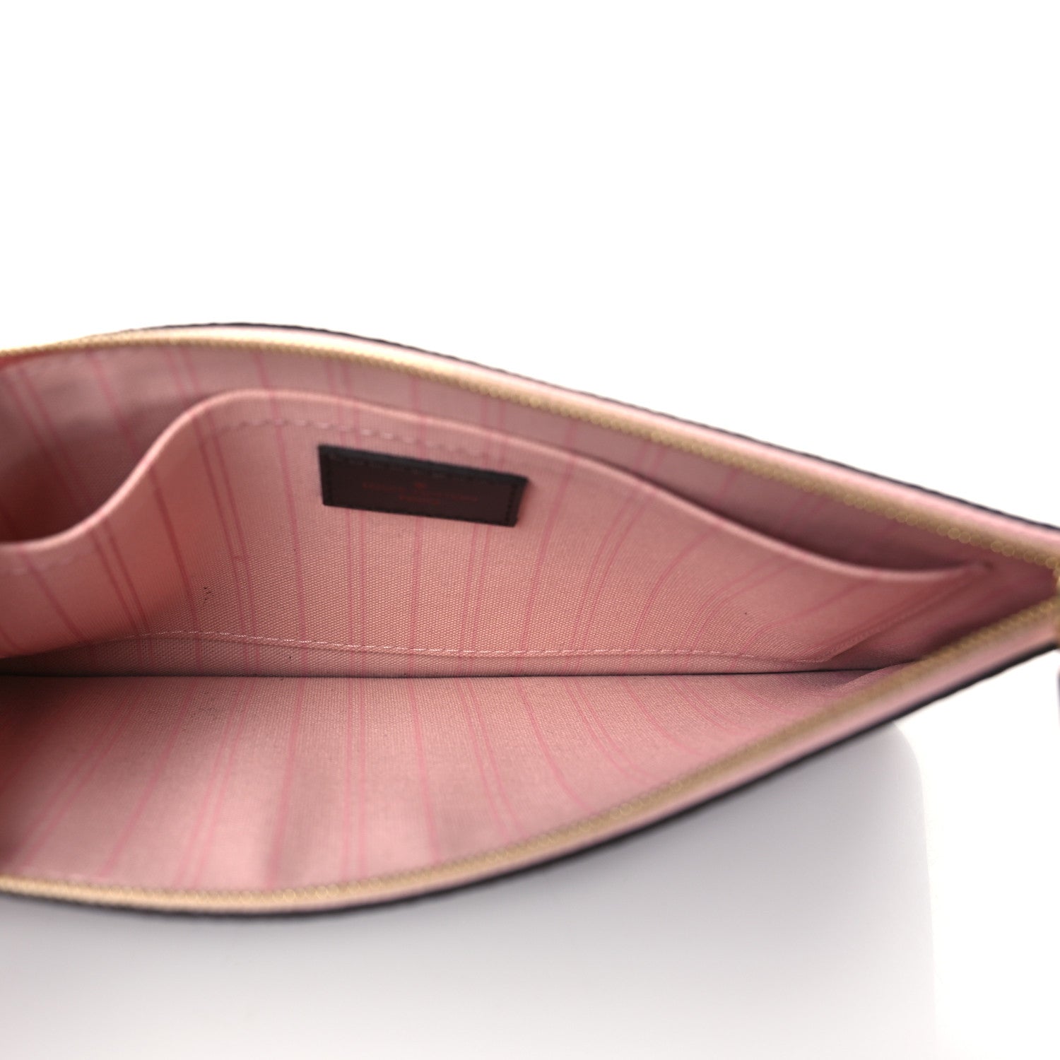 Louis Vuitton Damier Ebene Neverfull MM GM Pochette Rose Ballerine 5 of 6