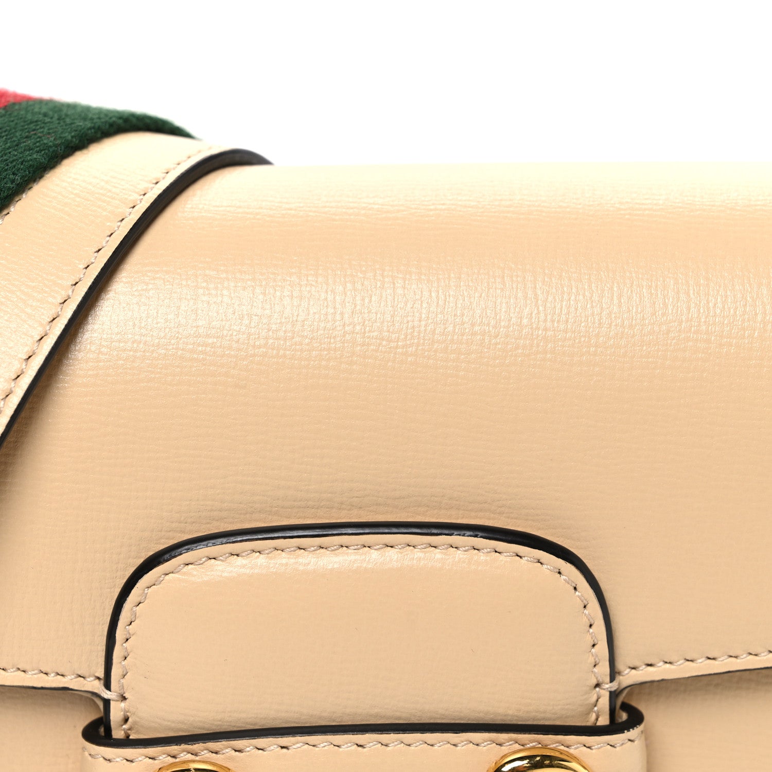 Gucci Azalea Calfskin Web Mini Horsebit 1955 Shoulder Bag Bubble Tea 8 of 10