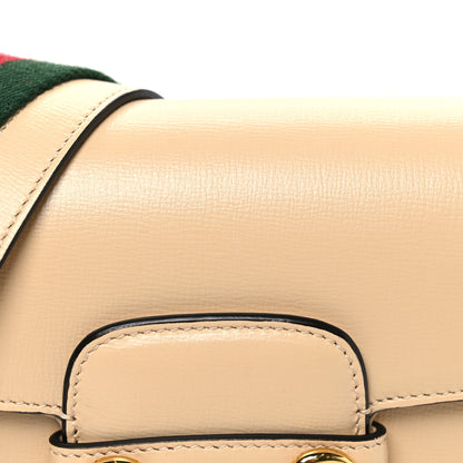 Gucci Azalea Calfskin Web Mini Horsebit 1955 Shoulder Bag Bubble Tea 8 of 10