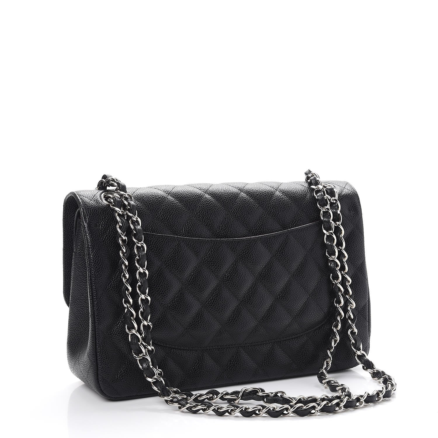 Chanel Caviar Quilted Jumbo Double Flap Black 4 of 9