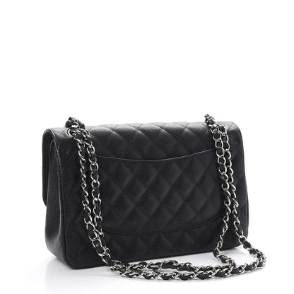 Chanel Caviar Quilted Jumbo Double Flap Black 4 of 9