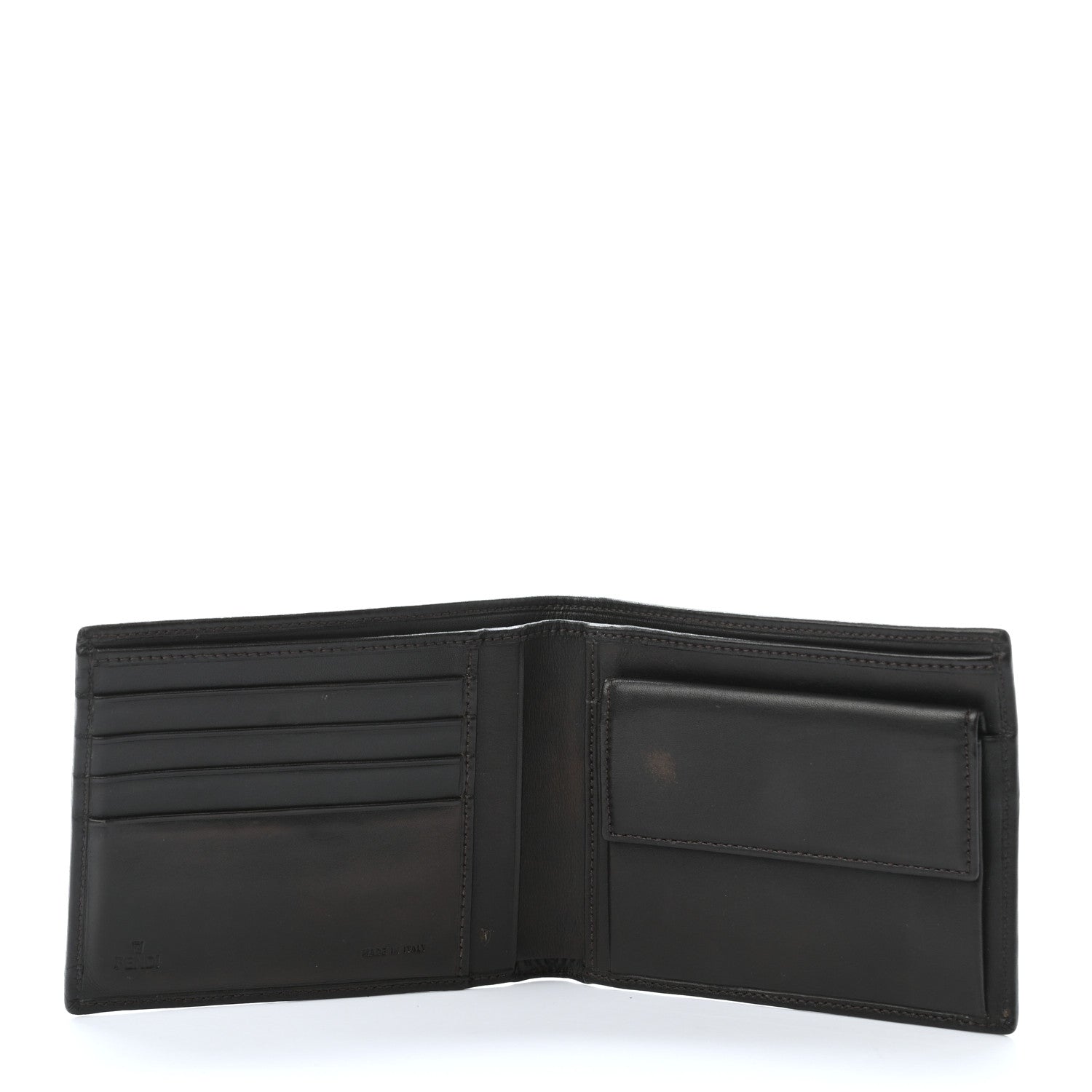Fendi Zucca Bi-Fold Wallet Tobacco 5 of 10