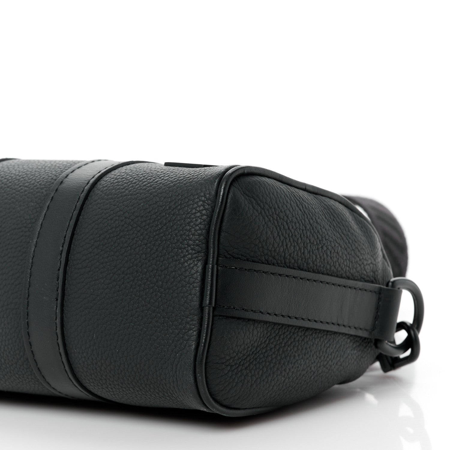 Louis Vuitton Grained Calfskin Aerogram Keepall XS Black 10 of 11