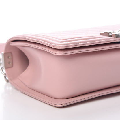 Chanel Calfskin Quilted Medium Boy Flap Light Pink 8 of 10