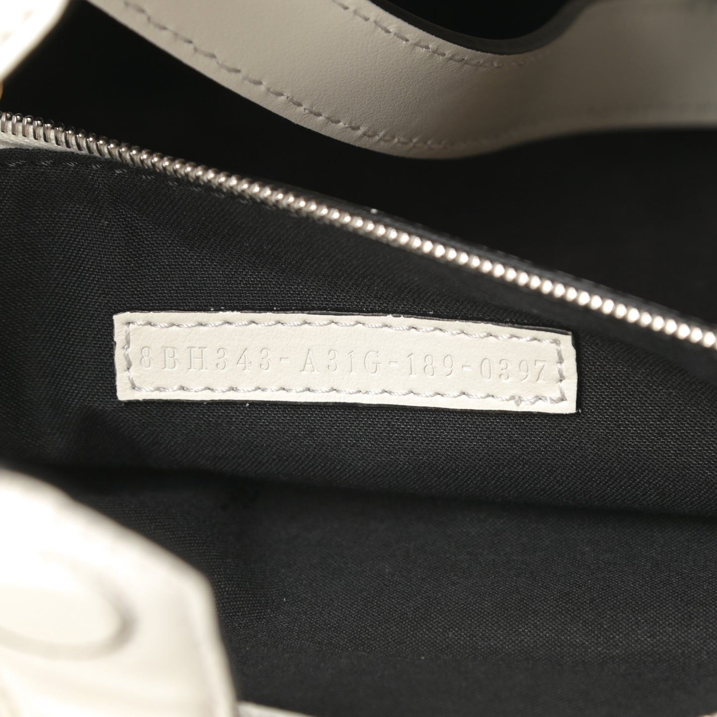 Vitello Century Velvet F is Fendi FF Embroidered Regular Runaway Satchel White Black