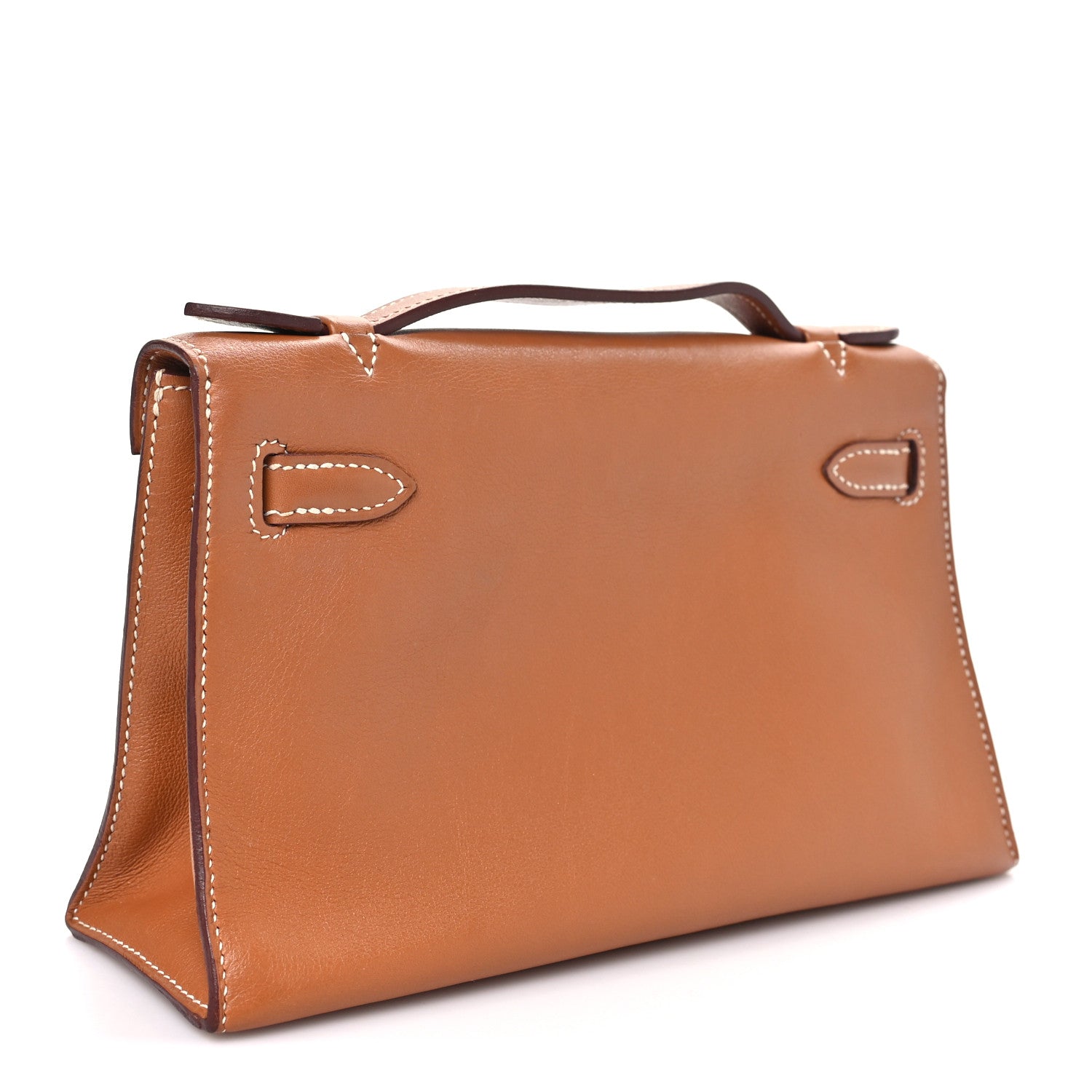 Hermes Swift Kelly Pochette Clutch Gold 3 of 10