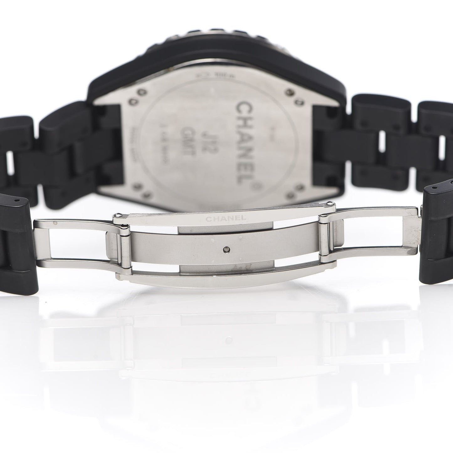 Stainless Steel Matte Ceramic 41mm J12 GMT Automatic Watch Black