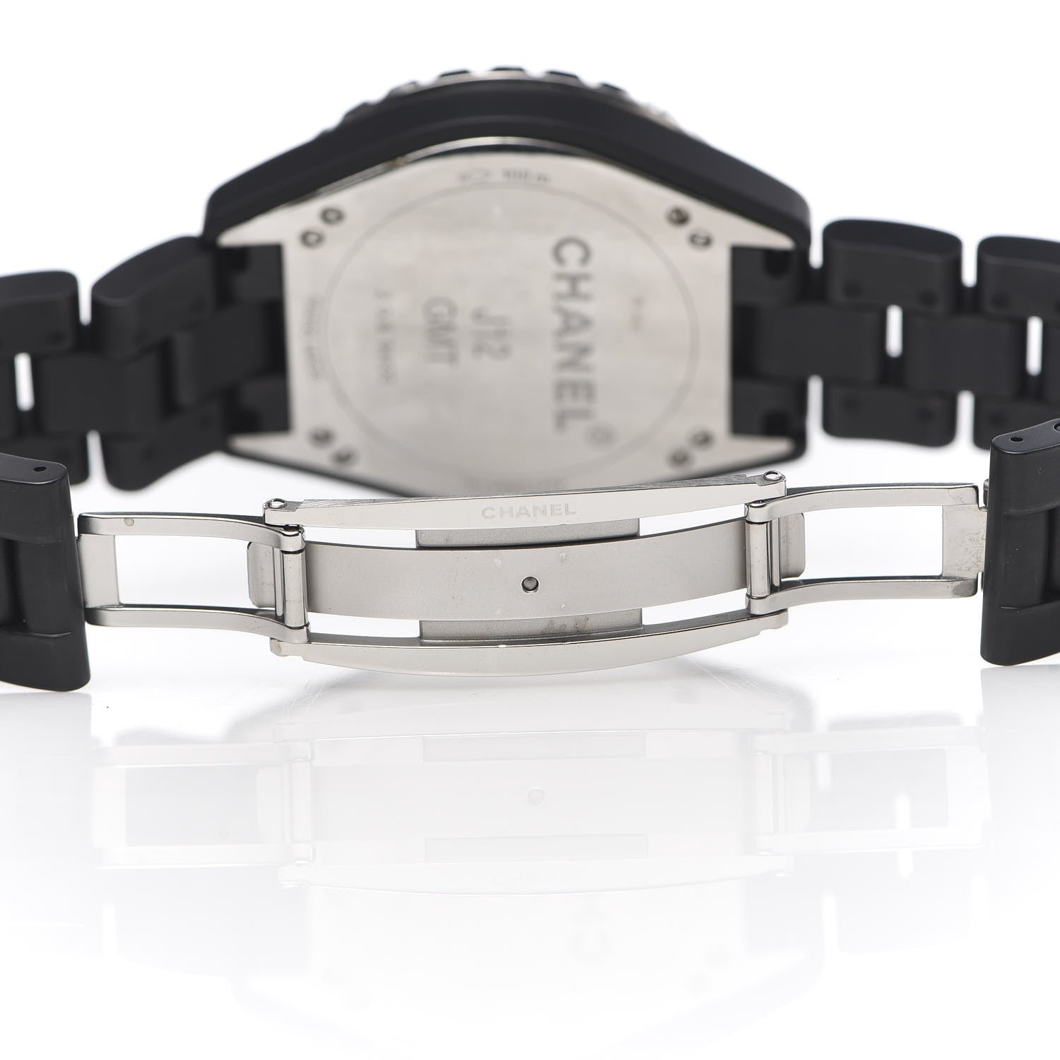 Chanel Stainless Steel Matte Ceramic 41mm J12 GMT Automatic Watch Black 6 of 7