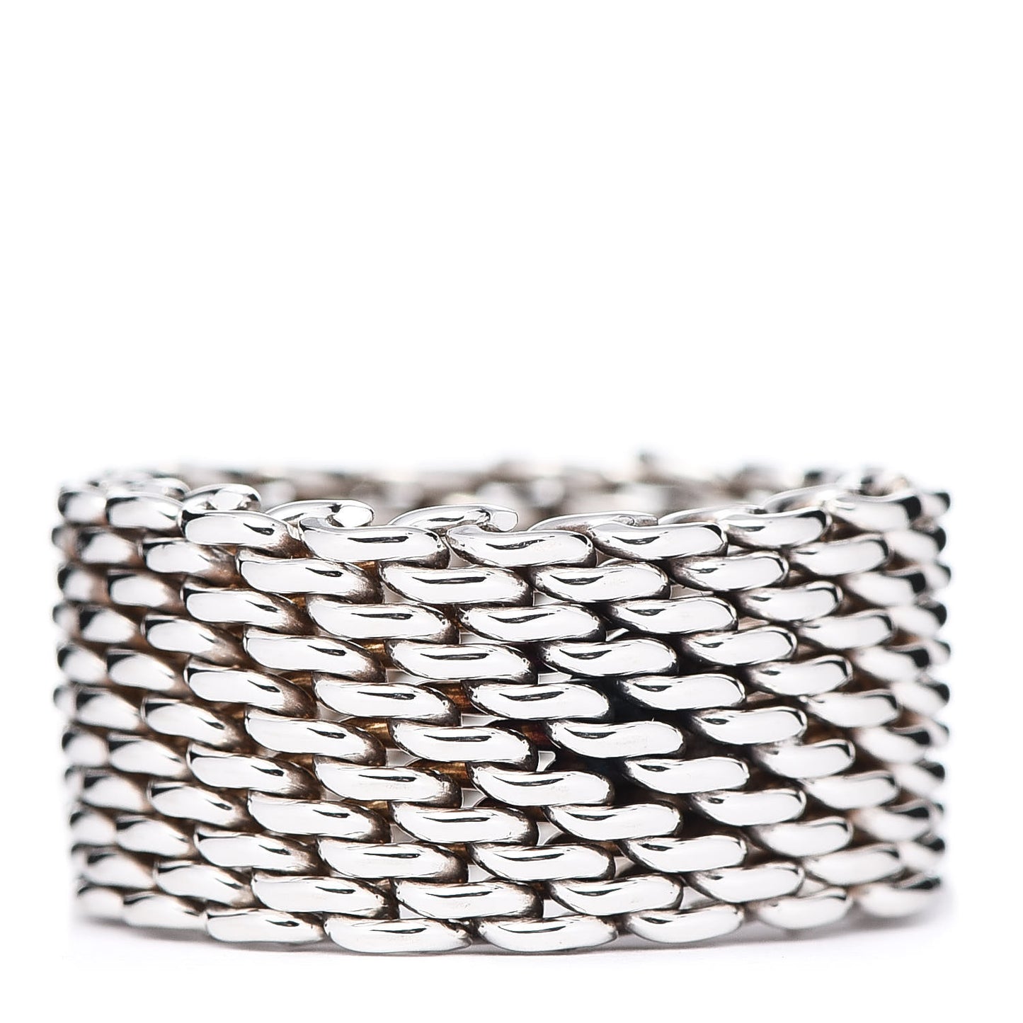 Sterling Silver Somerset Mesh Ring 54 6.75