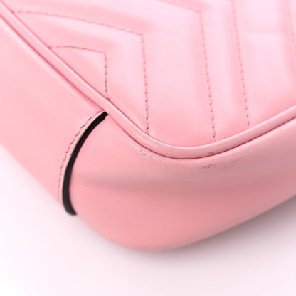 Gucci Calfskin Matelasse Mini GG Marmont Shoulder Bag Wild Rose 11 of 16