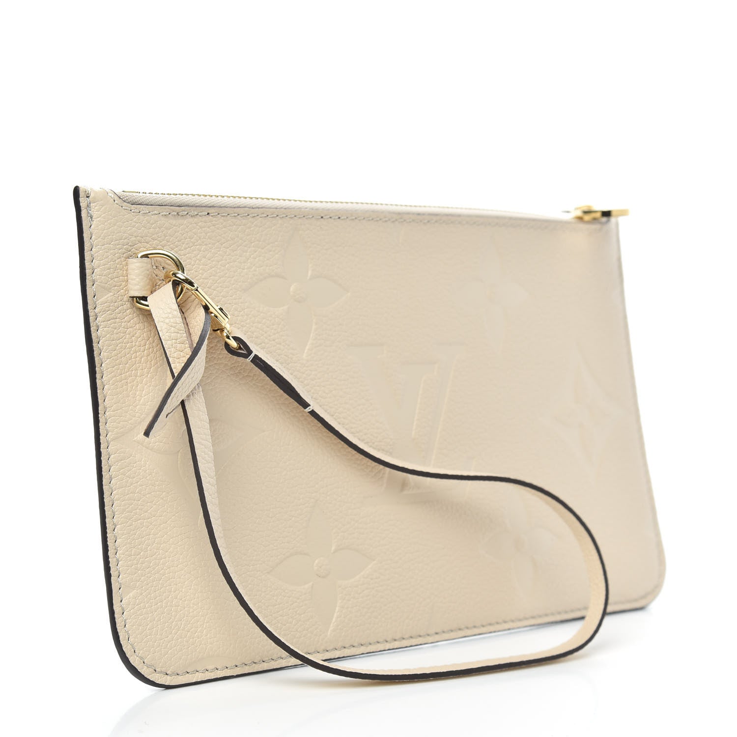 Louis Vuitton Empreinte Monogram Giant Neverfull MM Pochette Cream 3 of 6