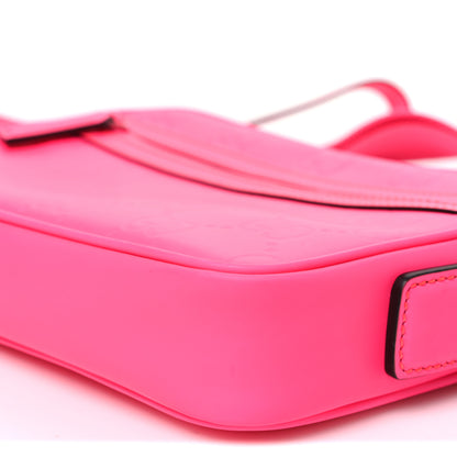 Gucci Rubber Effect Monogram GG Crossbody Bag Fluorescent Fuchsia 10 of 11