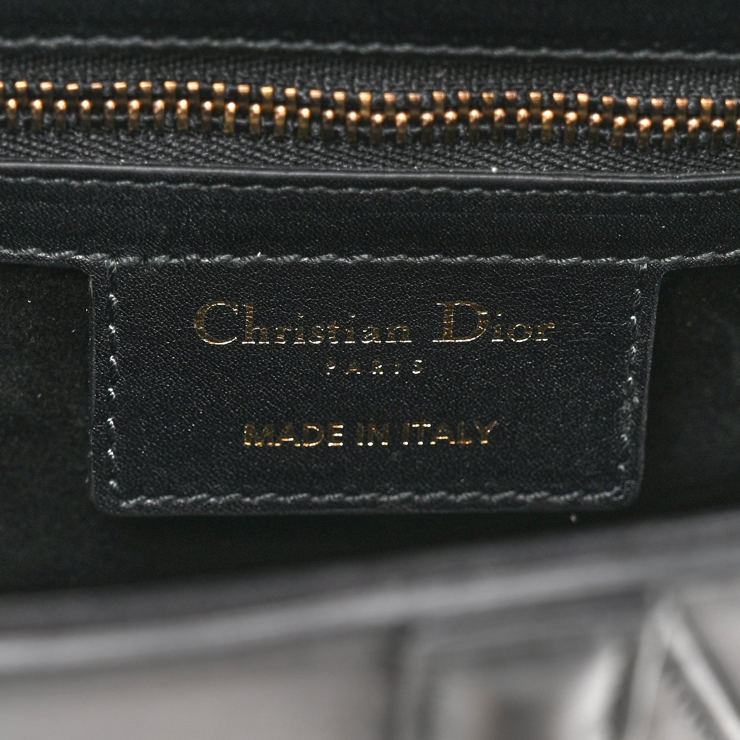 Christian Dior Calfskin Saddle Bag Black 6 of 11