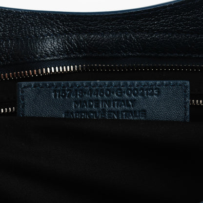 Balenciaga Chevre Silver Metallic Edge Hardware City Bleu Paon 7 of 14
