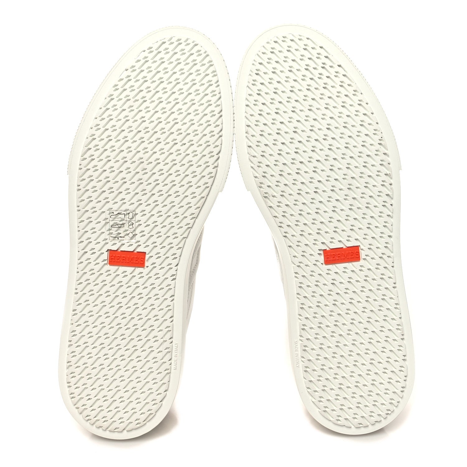 Hermes Calfskin Deep Sneakers 39.5 White Naturel 5 of 9
