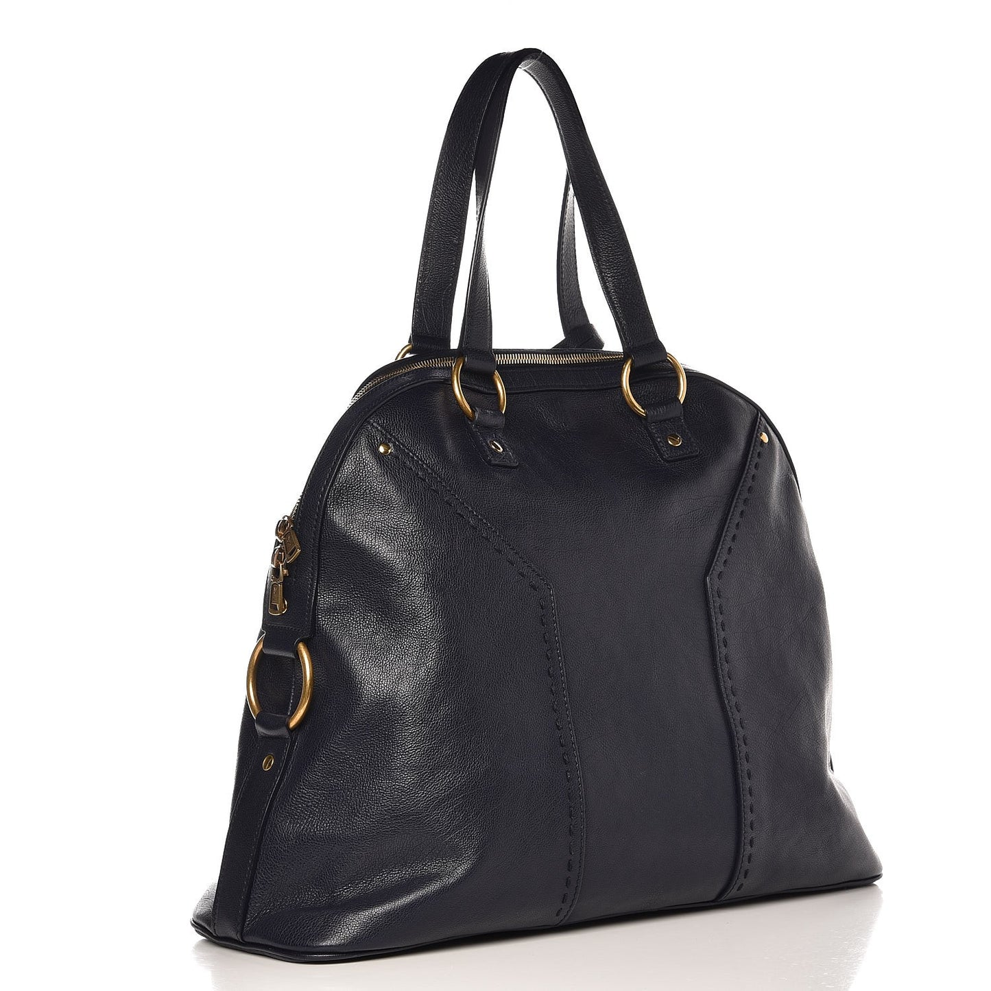 Calfskin Oversized Muse Navy Blue