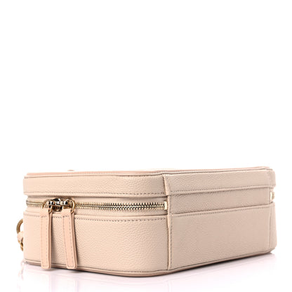 Chanel Caviar Quilted Medium CC Filigree Vanity Case Beige 4 of 12