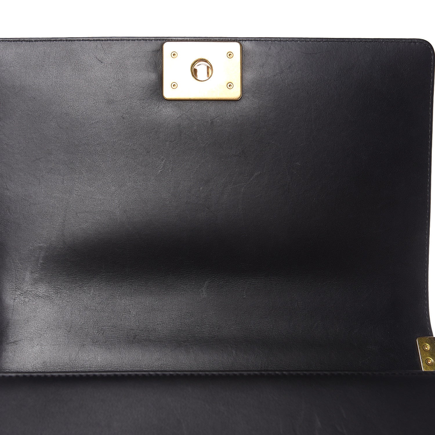 Chanel Calfskin Caviar Suede Chevron New Medium Boy Flap Black 11 of 16